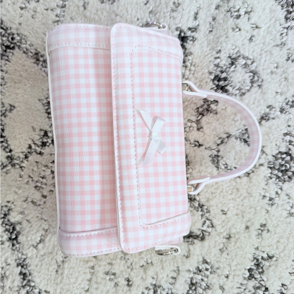 Madden Girl Pink Checkered Mini Bag